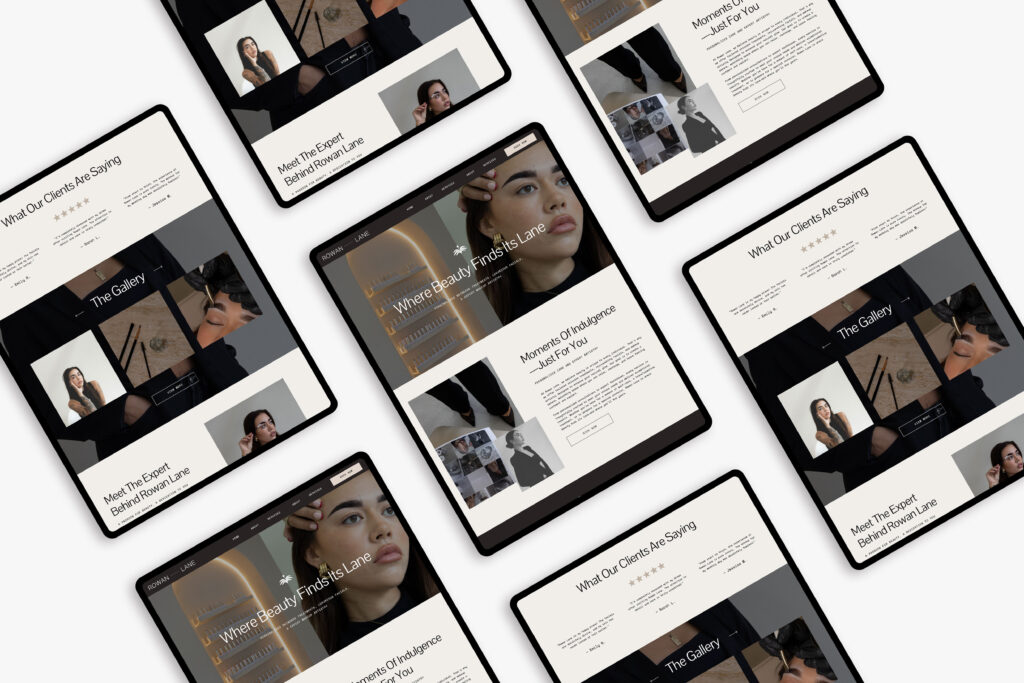Why Rowan Lane Is One of the Best Showit Templates for Beauty Professionals